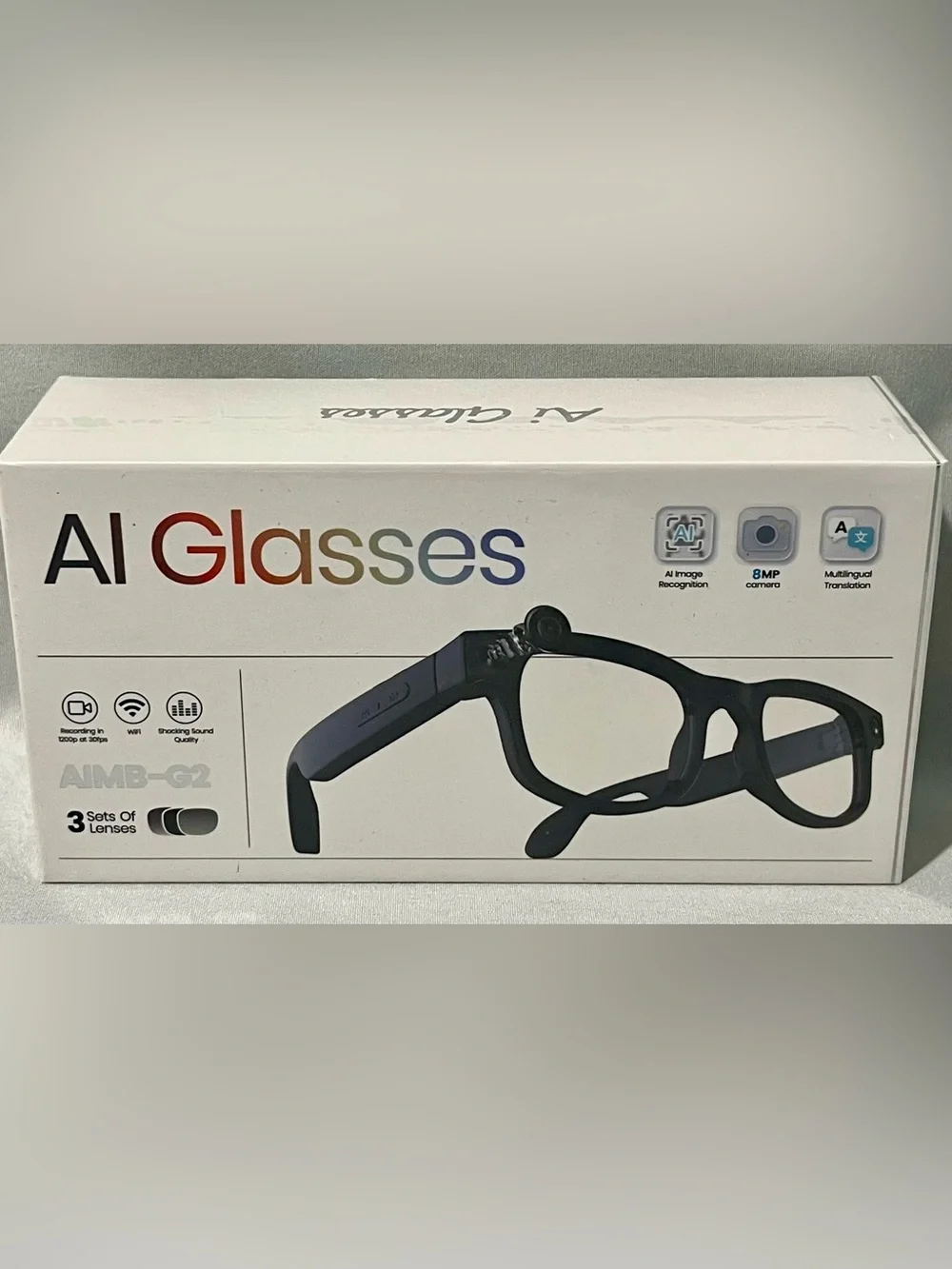 Smart AI Eyewear in Black